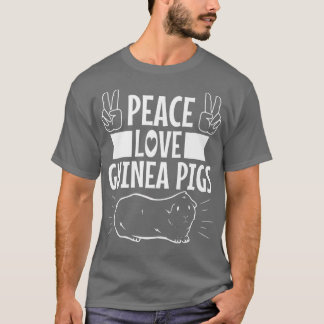 Peace love guinea pigs 70 T-Shirt