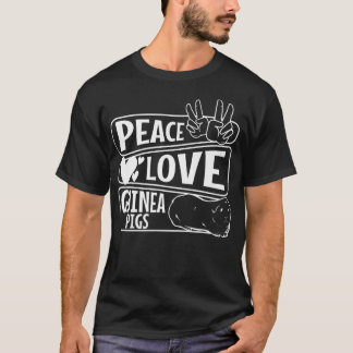 Peace Love Guinea Pigs Premium 4320  T-Shirt
