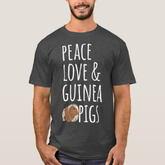 Peace Love & Guinea Pigs Premium  T-Shirt