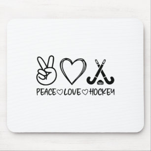 Peace Love Hockey Mousepad