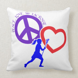 PEACE-LOVE-LACROSSE KISSEN
