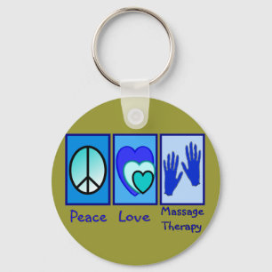 Peace, Love, Massage Therapy Gifts Schlüsselanhänger