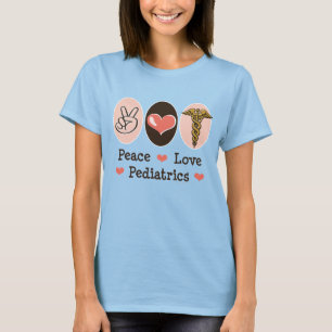 Peace Love Pediatrics Pediatrician Ringer Tee