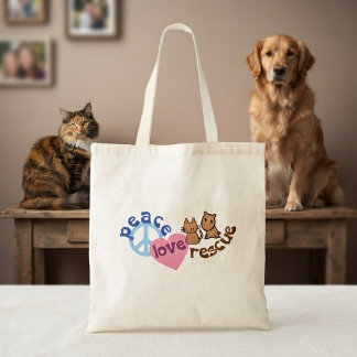 Peace Love Pet Rescue-Tasche Tragetasche