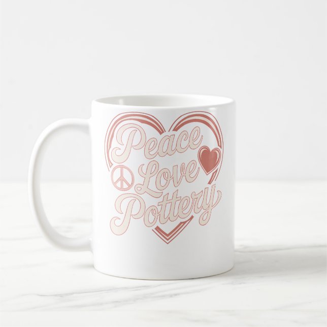 Peace Love Pottery Kaffeetasse (Links)
