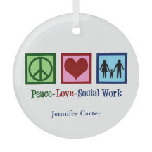 Peace Love Social Work Personalized Social Worker