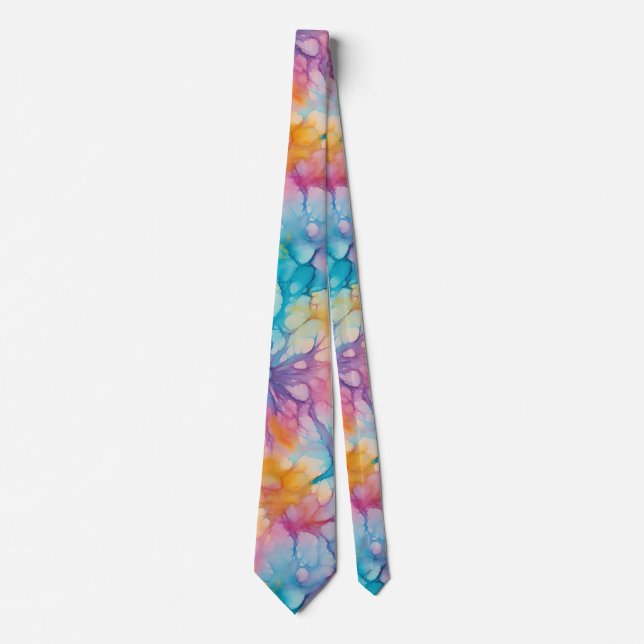 Peace Love Tie-Dye Krawatte (Vorderseite)