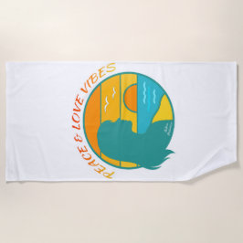 Peace & Love Vibes Strandtuch