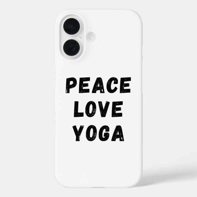 Peace Love Yoga Case-Mate iPhone Hülle (Rückseite)