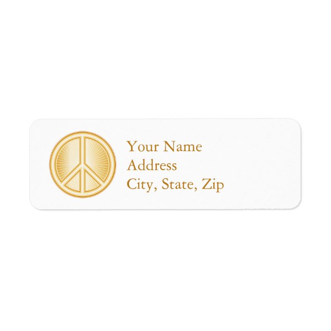 Peace Mandala Label (Vorne)