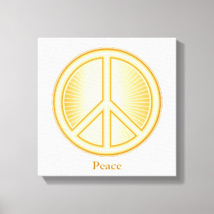 Peace Mandala Leinwand Art