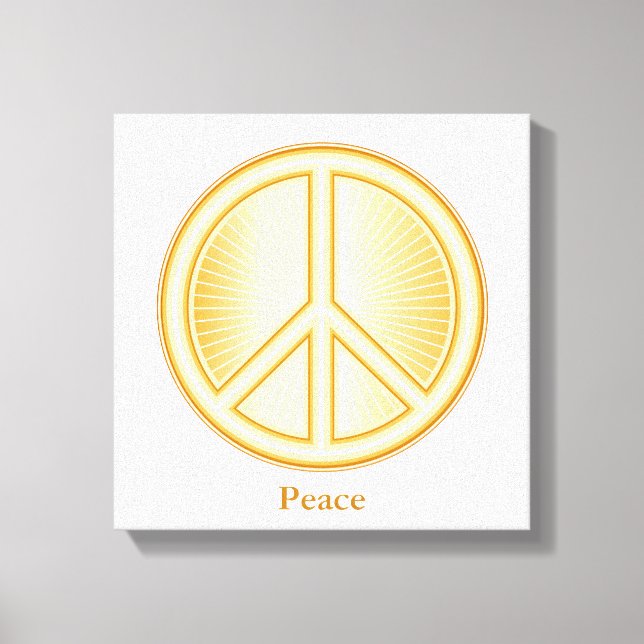 Peace Mandala Leinwand Art (Vorderseite)