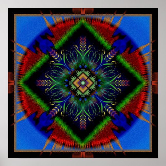 Peace Mandala Poster (Vorne)