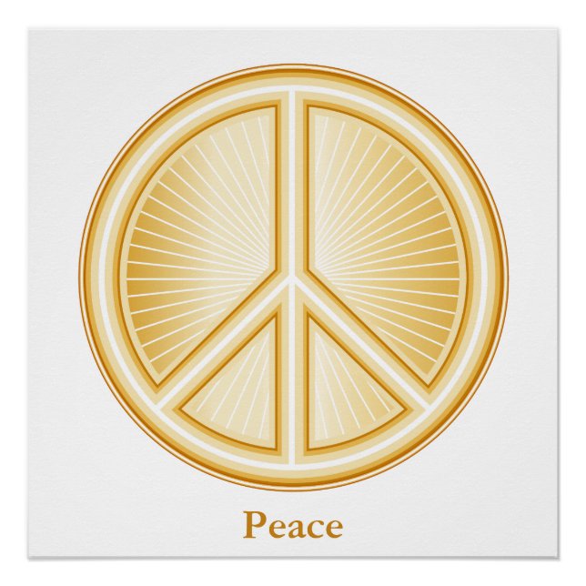 Peace Mandala Poster (Vorderseite)