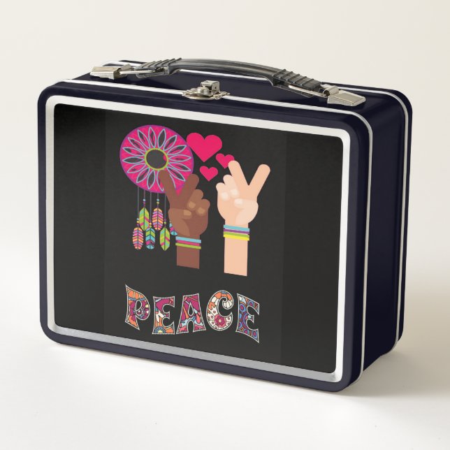 Peace Metal Lunch Box (Vorderseite)