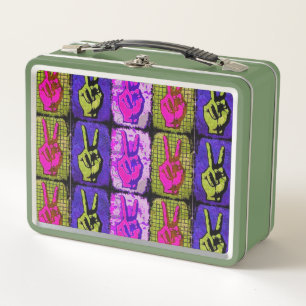 Peace Metal Lunch Box