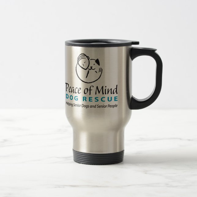 Peace Mind Logo Travel Mug Reisebecher (Rechts)