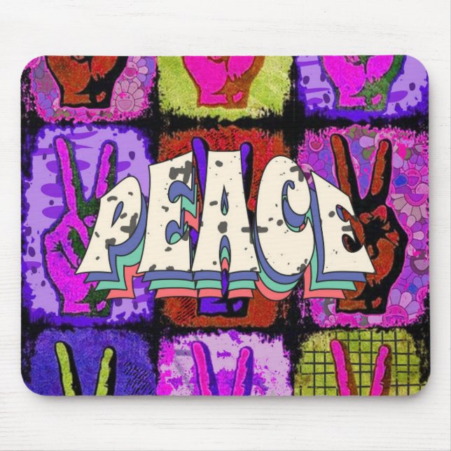 Peace Mouse Pad Mousepad (Vorne)