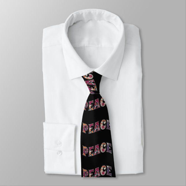 Peace Necktie Krawatte (Gebunden)