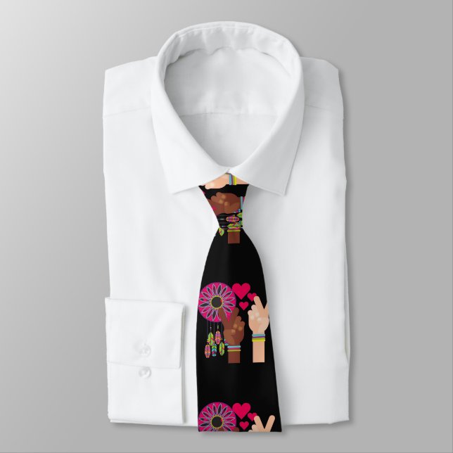 Peace Necktie Krawatte (Gebunden)