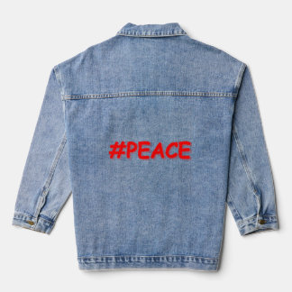 "#PEACE" Niedliches Design Jetzt kaufen Jeansjacke