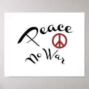 Peace No War Poster (Standard-Bildformat)
