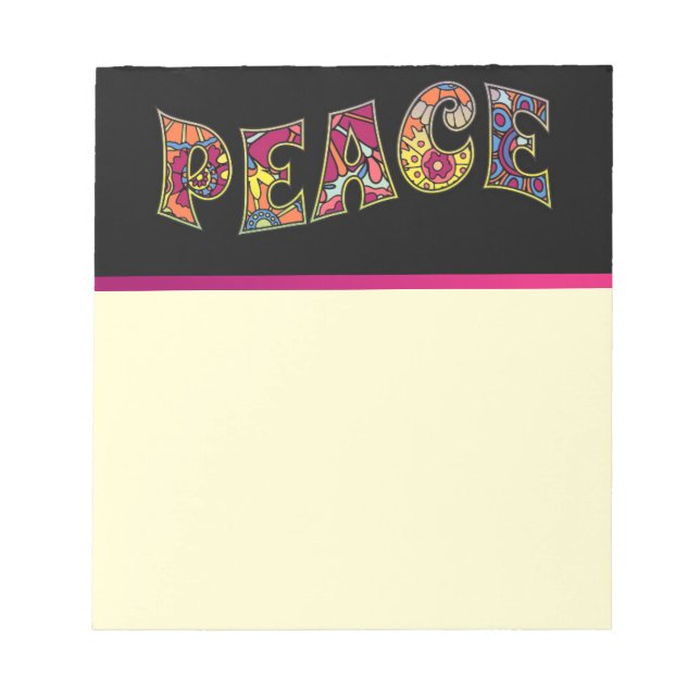 Peace Notepad Notizblock (Vorderseite)