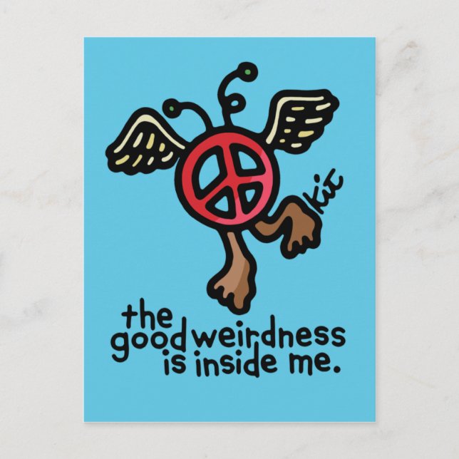 peace of weird postcard. postkarte (Vorderseite)