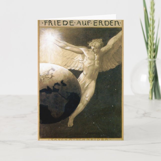 Peace on Earth Fine Art Greetings Card Karte (Vorderseite)
