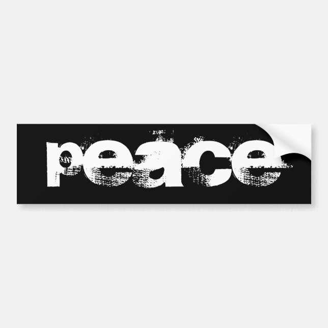 PEACE on earth not war warmonger deep-state  Autoaufkleber (Vorne)