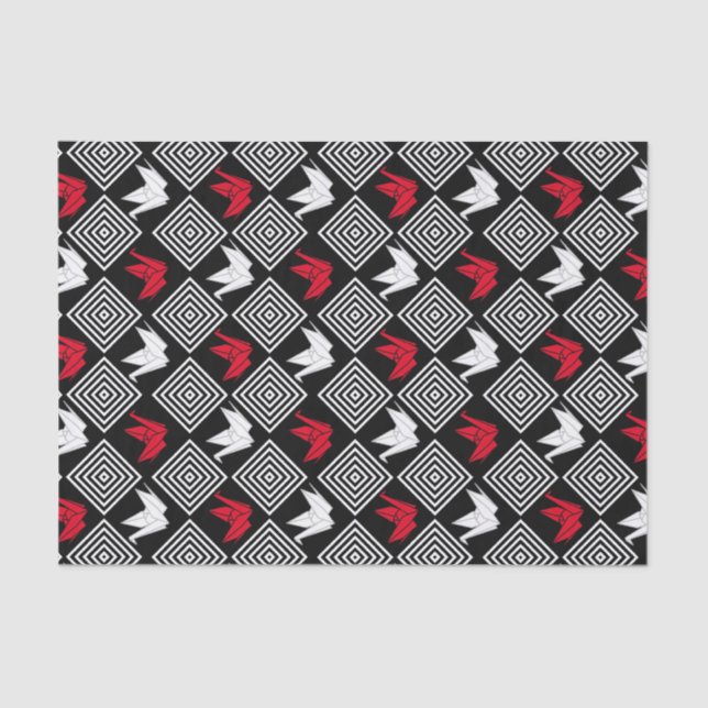 Peace Orizuru Pattern Seidenpapier (Vorderseite)