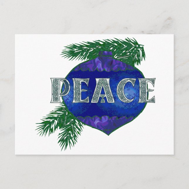 Peace Ornament Postkarte (Vorderseite)