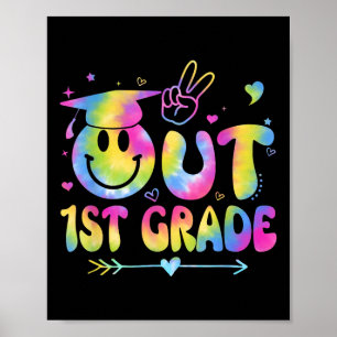 Peace Out 1. Gefärbte Krawatte letzte Schulgra Poster