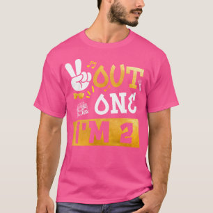 Peace Out 1 Ich bin 2 Jahre alt 2. Geburtstag Hip T-Shirt