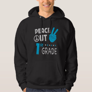 Peace Out 1. Klasse Niedliche lustige Kinder zurüc Hoodie