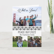 Peace Out 2025 Was a Year 3 Foto Collage - BW