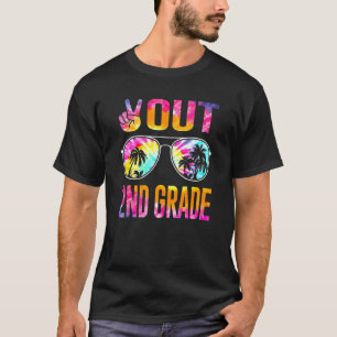Peace Out 2. Grade Gefärbte Krawatte Abschluss let T-Shirt