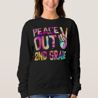 "Peace Out 2. Grade Happy Last Day of School Krawa Sweatshirt