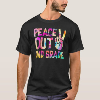 "Peace Out 2. Grade Happy Last Day of School Krawa T-Shirt