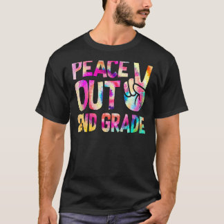 "Peace Out 2. Grade Happy Last Day of School Krawa T-Shirt