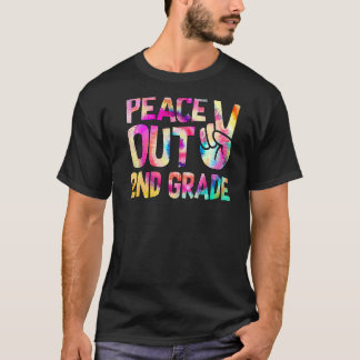 "Peace Out 2. Grade Happy Last Day of School Krawa T-Shirt