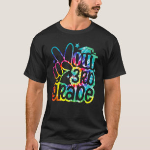Peace Out 3. Grade Abschluss Gefärbte Krawatte let T-Shirt
