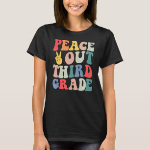 Peace Out 3. Klasse Kinder T-Shirt