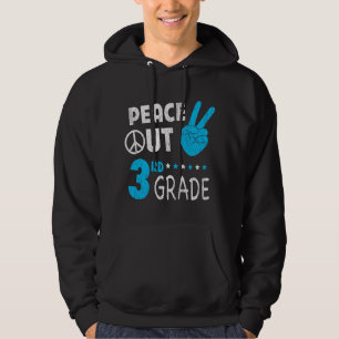 Peace Out 3. Klasse Niedliche lustige Kinder zurüc Hoodie