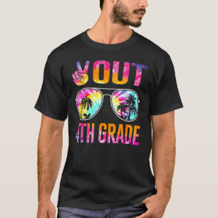 Peace Out 4. Grade Gefärbte Krawatte Abschluss T-Shirt
