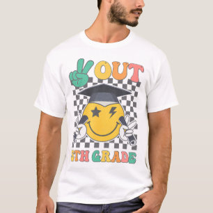 Peace Out 5. Klasse Abschluss Letzten Tag Schule F T-Shirt