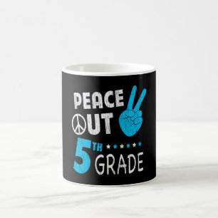 Peace Out 5. Klasse Niedliche lustige Kinder zurüc Kaffeetasse