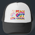 Peace Out 6. Gefärbte Krawatte Letzten Tag 6. Klas Truckerkappe<br><div class="desc">Peace Out 6. Gefärbte Krawatte Letzten Tag 6. Klasse</div>
