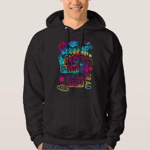 Peace Out 7th Grad Quarantined Grad 2022 Graduati Hoodie