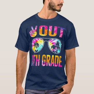 Peace Out 8. Grade Gefärbte Krawatte Abschluss am T-Shirt